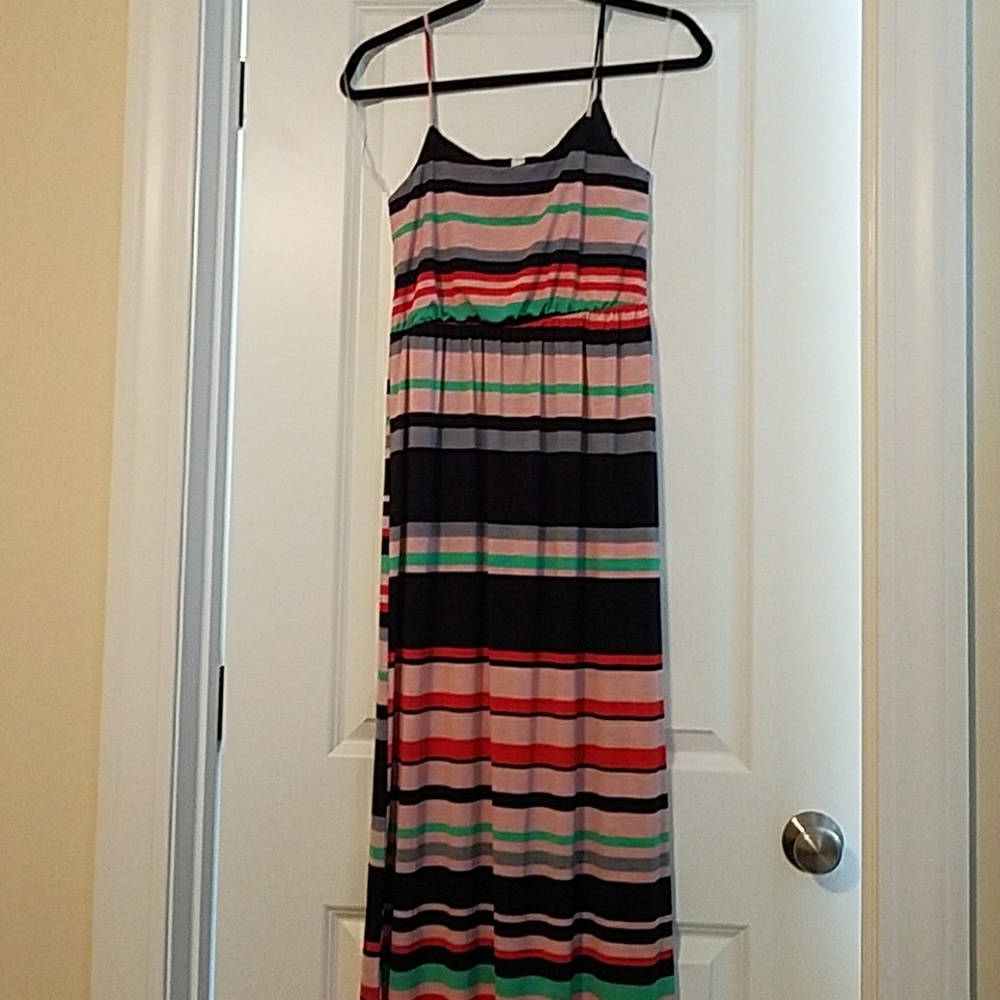 Striped maxi dress
